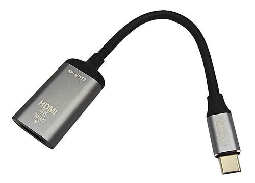 Cabo Conversor Usb 3.1 Tipo-c X Hdmi 4k