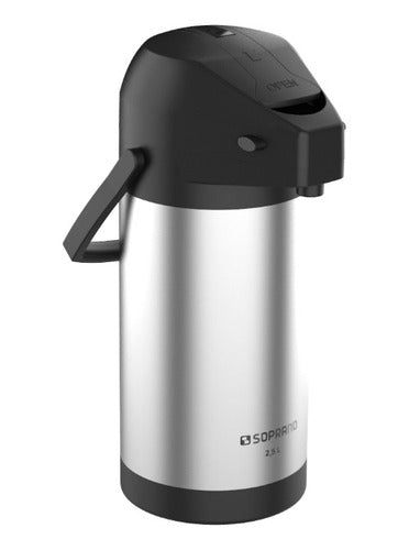 Garrafa Térmica Inox 2,5 Litros Excelence Café Água Soprano