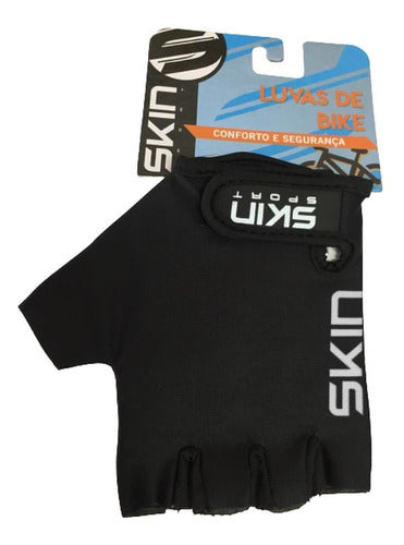 Luva Ciclista Bike Skin Sport Meio Dedo