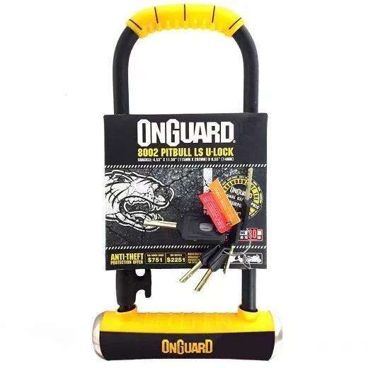 Cadeado Trava Ulock Onguard Pitbull Ls 8002 Chave Bike Moto