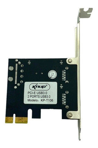 Placa Pci-e Usb 3.0 2porta Transferência Dados 5gbps Kp-t106