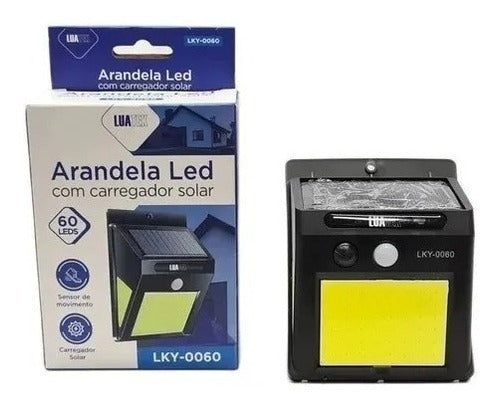 Arandela Led Luminaria Com Carregador Solar Luatek Lky-0048