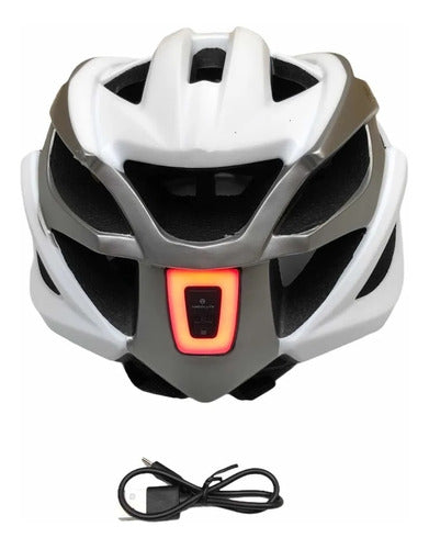 Capacete Ciclismo Mtb Absolute Wild Flash Led Recarregável