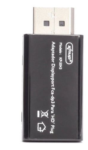 Adaptador Conversor Cabo Displayport Fca-dp3 Para Hdmi