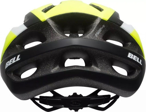 Capacete Bell Crest-r De Ciclismo Amarelo E Preto Ventilado