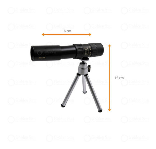 Telescópio Portátil Monocular Tripé Suporte Celular Le-2049