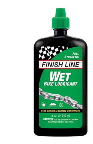 Óleo Lubrificante De Corrente Finish Line Wet Úmido 240ml Nf