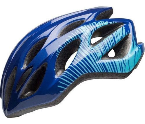 Capacete Bell Coast Feminino De Ciclismo Azul/Azul Tamanho UW