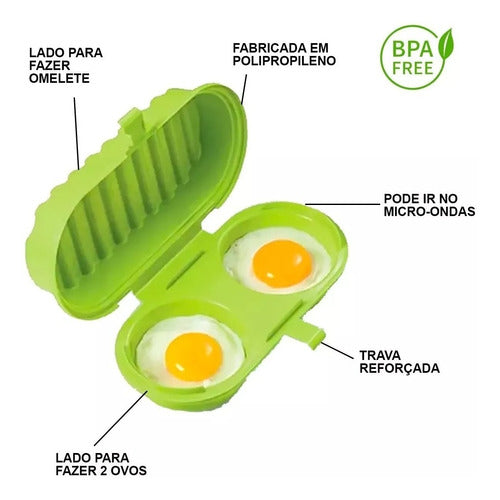 Forma Cozinha Ovo Omelete Direto No Microondas Fácil Rápido