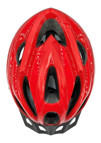 Capacete Absolute Nero Vermelho Com Luz Traeira Tam M