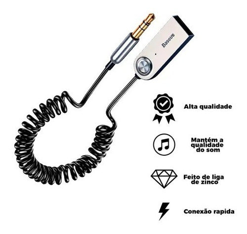 Adaptador Bluetooth 5.0 Receptor Toca Música No Carro Xo