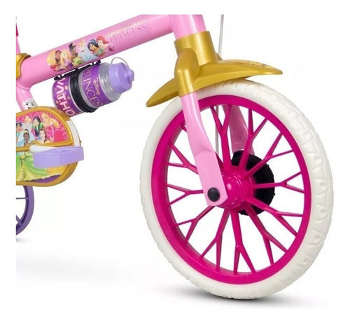 Bicicleta Infantil Aro 12 Nathor Princesas Com Rodinhas