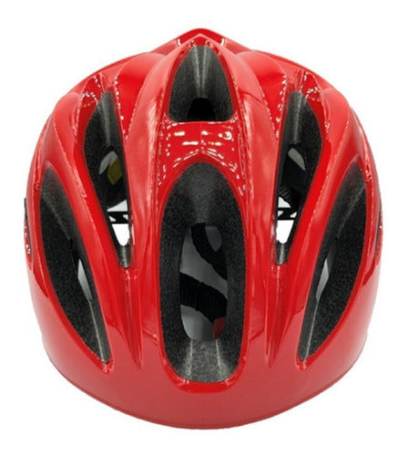 Capacete Absolute Nero Vermelho Com Luz Traseira Tam G