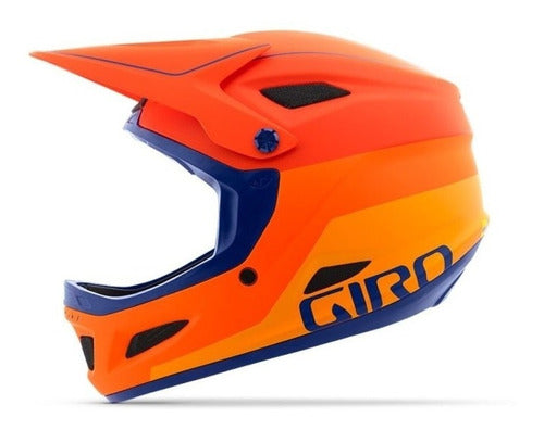 Capacete Ciclismo Giro Dh Disciple Vermelho/Laranja/Azul M