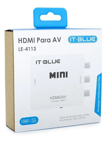 Adaptador Conversor Hdmi 2 Av Le-4113