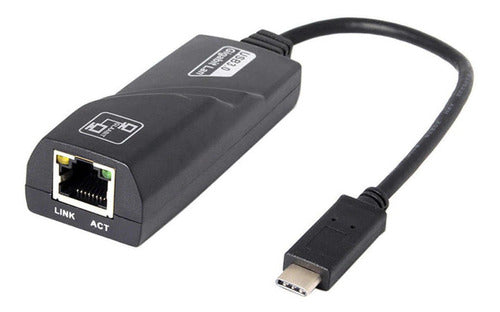 Adaptador Usb Tipo C 3.1 Para Rede Rj45 Gigabit