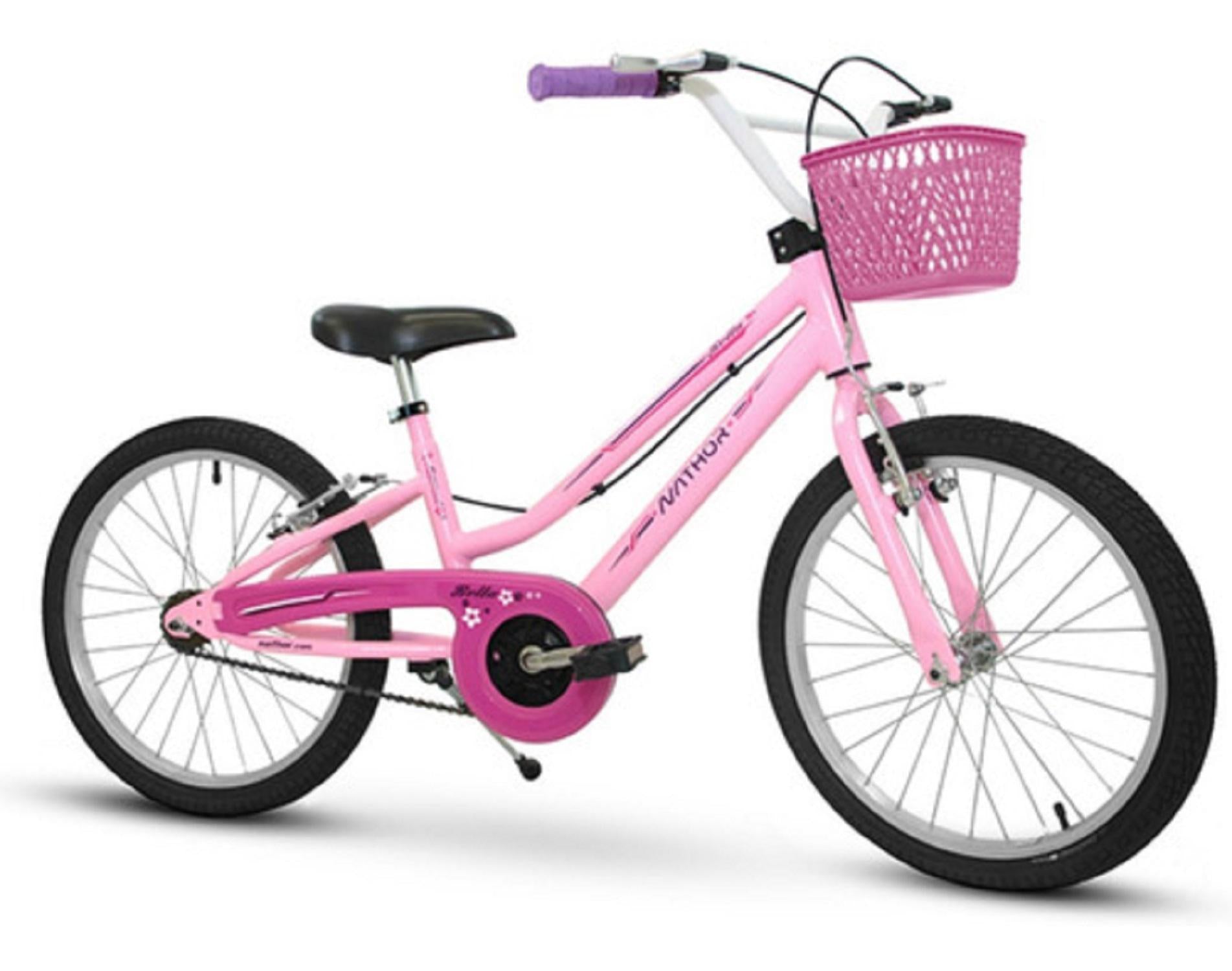 Bicicleta Infantil Aro 20 Feminino Lilás Nathor