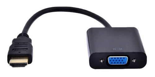 Cabo Adaptador E  Conversor Hdmi Para Vga + Áudio Itblue