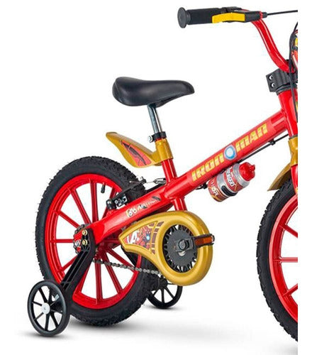 Bicicleta Infantil De Menino Aro 16 Nathor Homem De Ferro