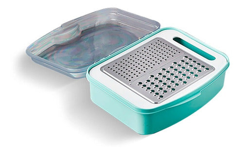 Pote Ralador Legumes Com Tampa E Dispenser 1l Plasvale