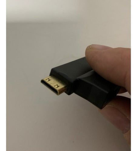 3 Em 1 Hdmi Fêmea P/ Mini Hdmi Macho E Micro Hdmi Macho