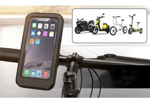 Suporte De Celular P/ Moto Entrada Usb Prova D'água It Blue