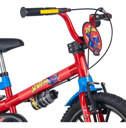 Bicicleta Infantil Aro 16 Com Rodinhas Spider Man Nathor