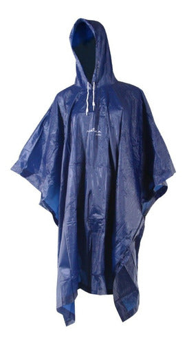 Capa De Chuva Impermeável Poncho Iguazu Adulto Azul Nautika