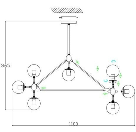 Lustre Pendente Volans Rosê Pd7714-10.000