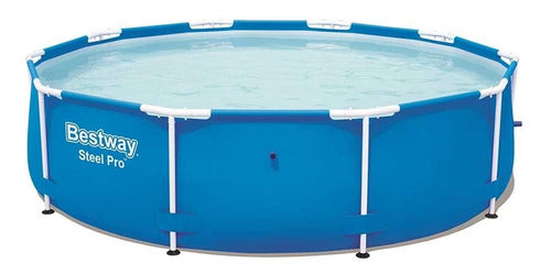 Piscina Estruturada 4.678l Circular Bestway Verão Em Pvc