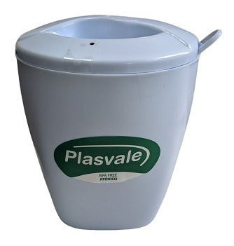 Açucareiro De Mesa 350ml Com Colher E Tampa Plasvale