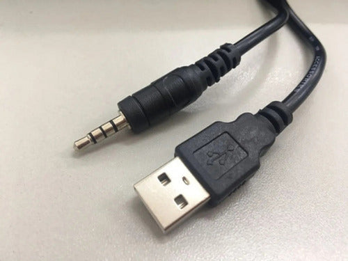 Cabo Auxiliar P2 + Usb Macho Som Autorádio Mp3 / Mp4 1,5m