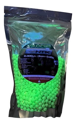 Munição Bbs Para Airsoft Velozter Tracer Fluorescente 0,20g