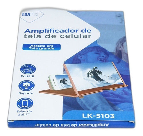 Amplificador Tela De Celular Fresnel Protetor Ocular Suporte