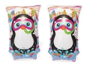 Boia De Braço Infantil Bestway Com Estampa Pinguim 30x15cm