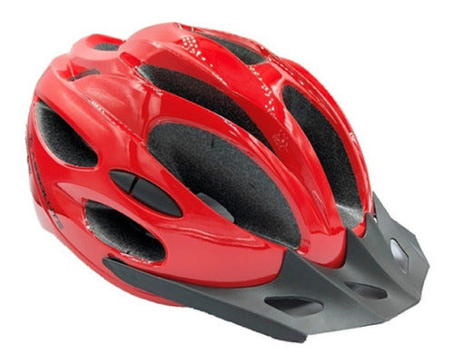 Capacete Absolute Nero Vermelho Com Luz Traeira Tam M