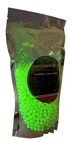 Munição Bbs Para Airsoft Velozter Tracer Fluorescente 0,20g