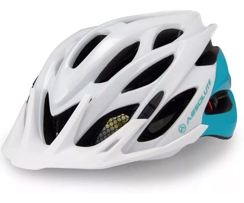 Capacete Ciclismo Absolute Mia Led Speed Branco/Verde P/M