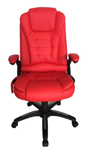 Cadeira De Massagem Presidente Shiatsu Relax Chair -vermelha