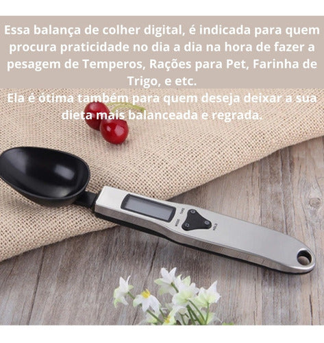 Colher Digital Dosador Medidor Balança Inox Alta Precisão