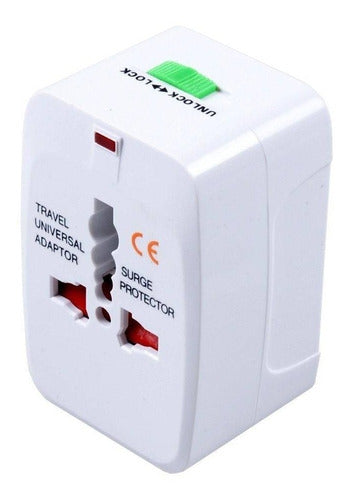 Adaptador Tomada Universal Internacional Uk Eua Europa Asia