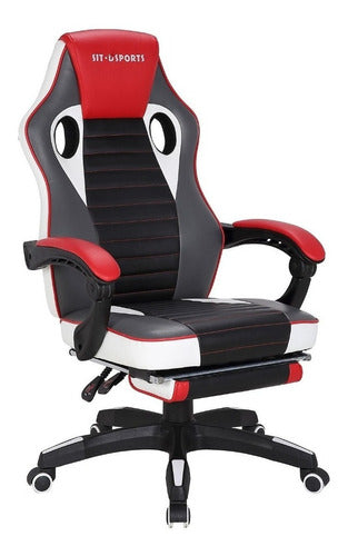 Cadeira Gamer Reclinável Base Giratória Nylon Sports