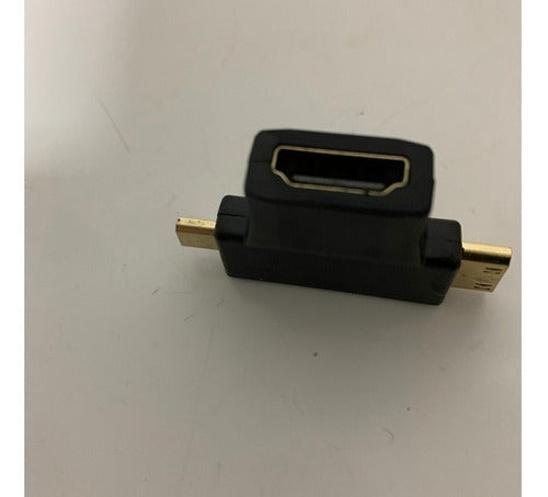 3 Em 1 Hdmi Fêmea P/ Mini Hdmi Macho E Micro Hdmi Macho