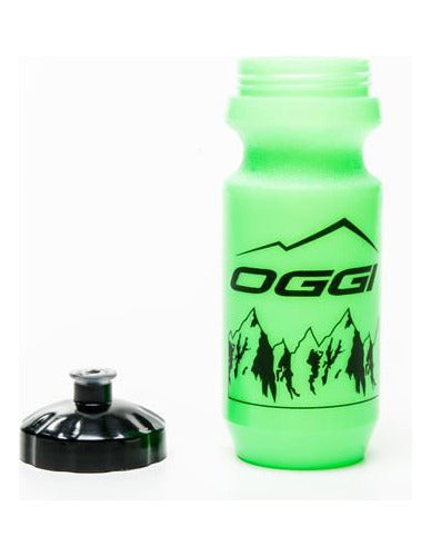 Garrafa Para Bicicleta Oggi Squeeze Verde Tampa Preta 500ml