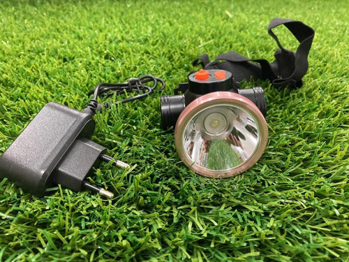 Lanterna Cabeça Led Recarregavel Camping Pesca 50w Dp-7224a