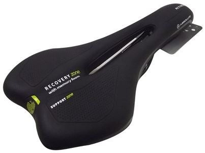 Selim Absolute Atletic Foam 2354H Vazado Cavidade Bike Preto