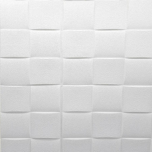 6x Adesivo Para Decoração Espuma 3d Painel Tijolo 70x70cm