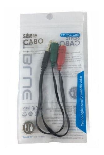 Cabo De Audio P3 Macho Para P2 Femea Le-1005